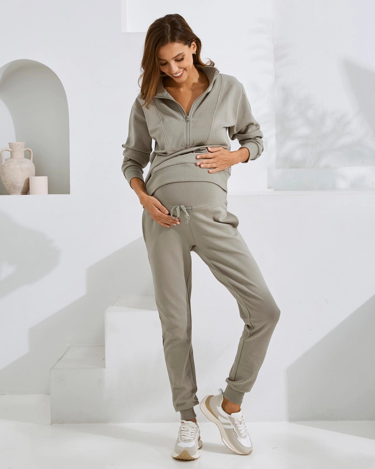 Angel Maternity - Calla Tracksuit Set - Sage