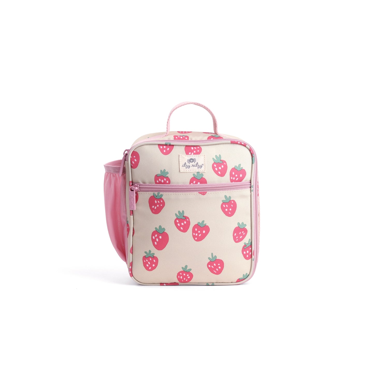 Itzy Ritzy - Lunch Kit/Bottle Bag - Strawberries + Cream