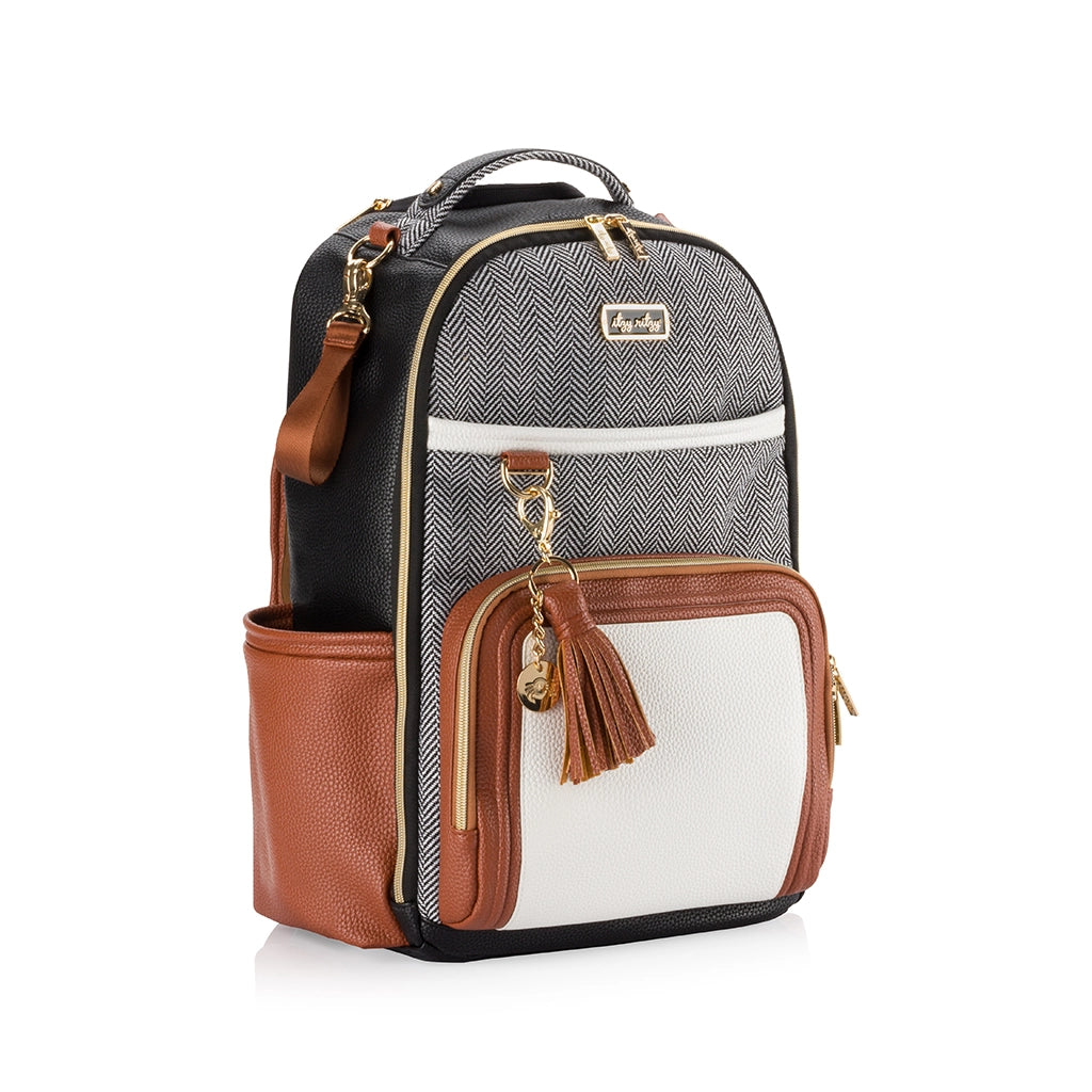 Itzy Ritzy - Coffee + Cream Boss Plus Backpack Diaper Bag