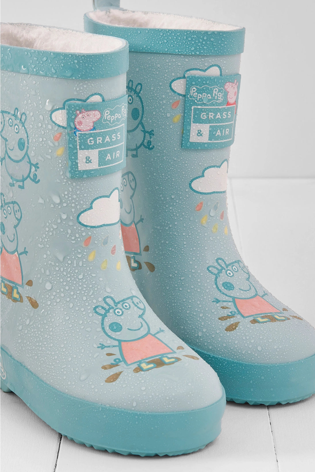 Grass & Air - Colour Changing Rain Boots (Wellies) - Peppa Pig Blue