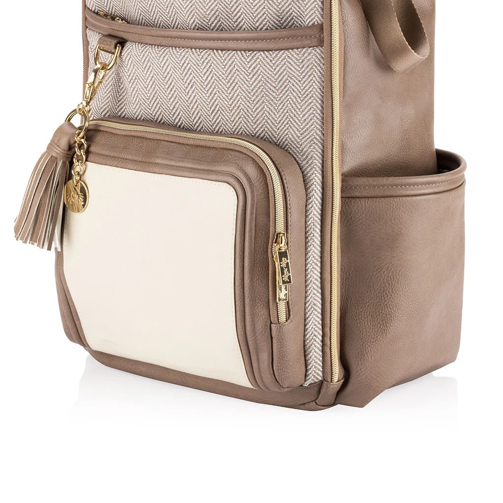 Itzy Ritzy - Vanilla Latte Boss Plus Backpack Diaper Bag