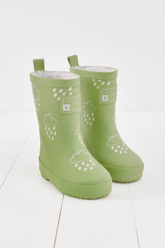 Grass & Air - Colour Changing Rain Boots (Wellies) - Glacial Green