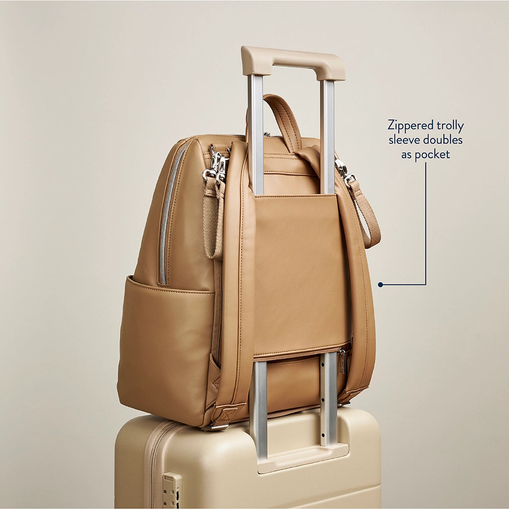 Itzy Ritzy - Eras Backpack Diaper Bag - Chai Latte