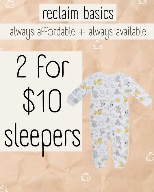 Reclaim Basics: Sleepers 2 for $10