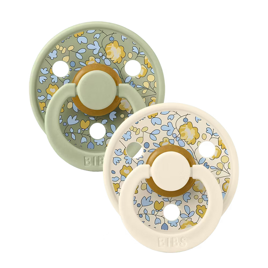 BIBS x LIBERTY Colour 2 Pack Eloise - Sage Mix