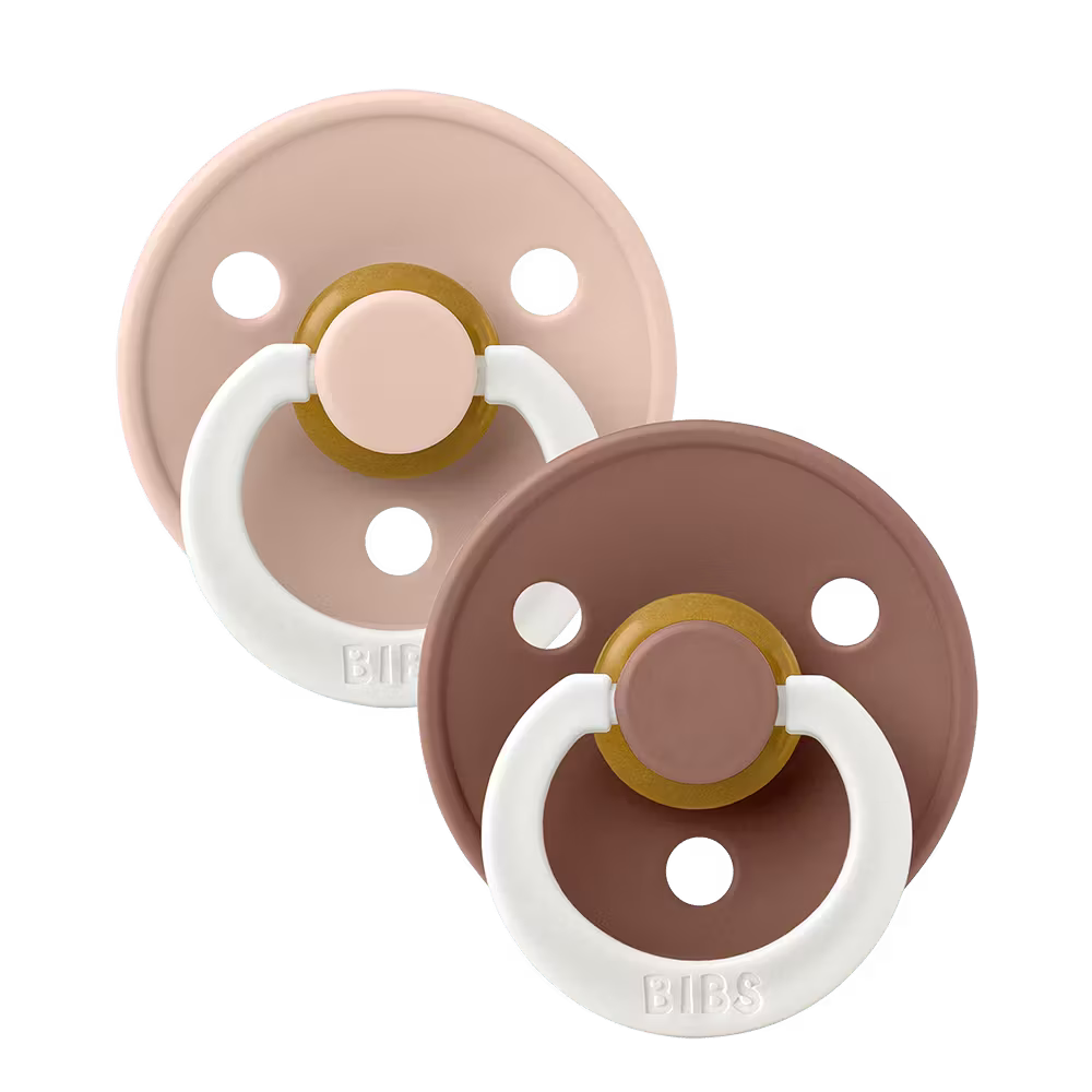 BIBS - Colour GLOW 2 Pack - Blush/Woodchuck