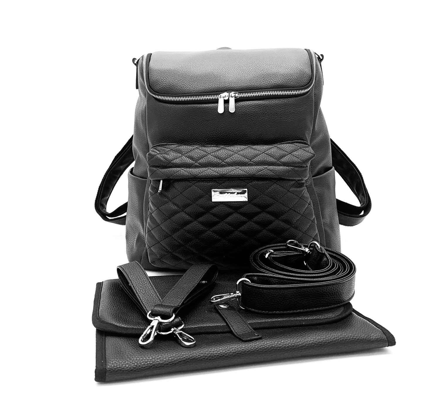 Bellaboo Boutique - Bellaboo Lily Diaper Bag - Onyx