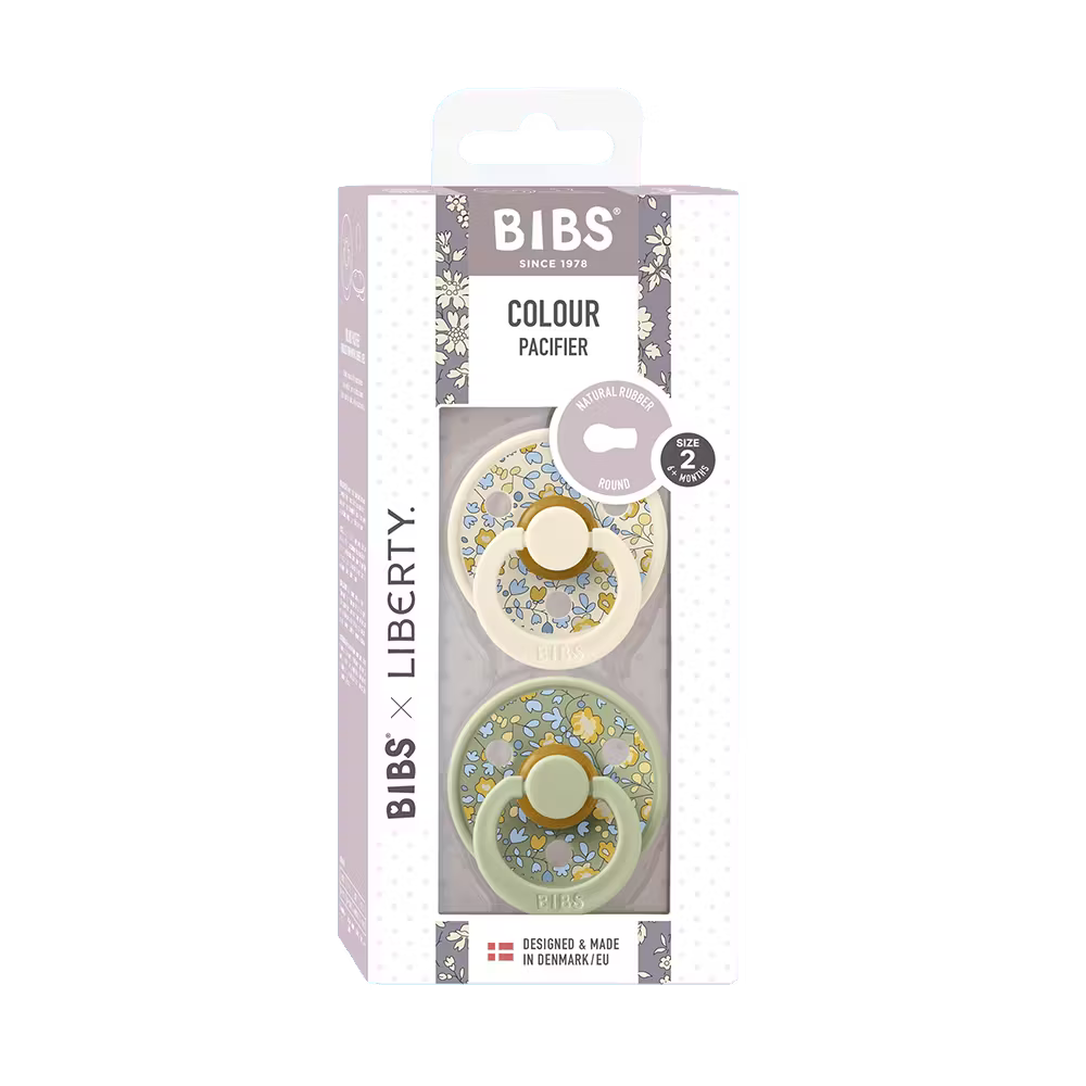 BIBS x LIBERTY Colour 2 Pack Eloise - Sage Mix