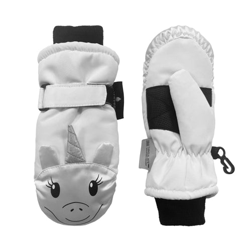 Critter Faces Ski Mitten w. Thinsulate Size 2-4
