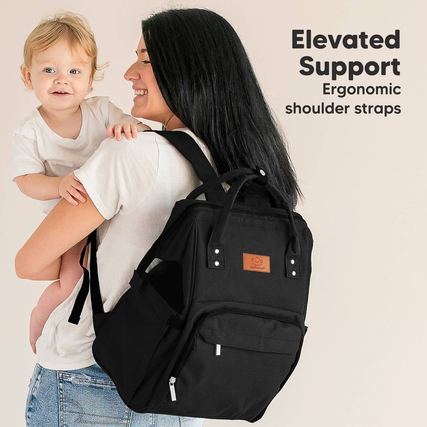 KeaBabies - Original Diaper Bag Backpack, Baby Bags with Changing Pad: Marine Blue