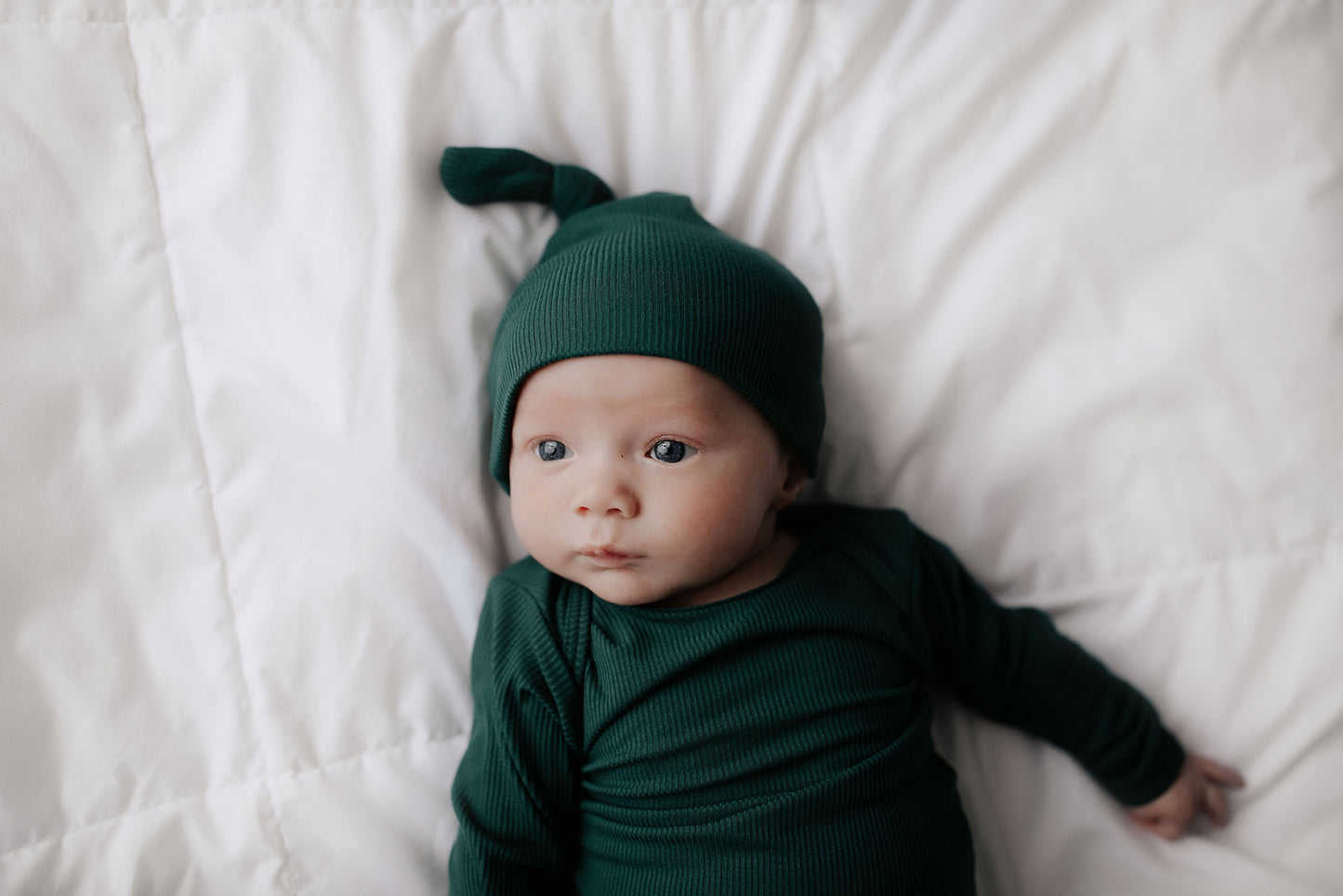 Three Little Tots - Knotted Newborn Gown - Forest