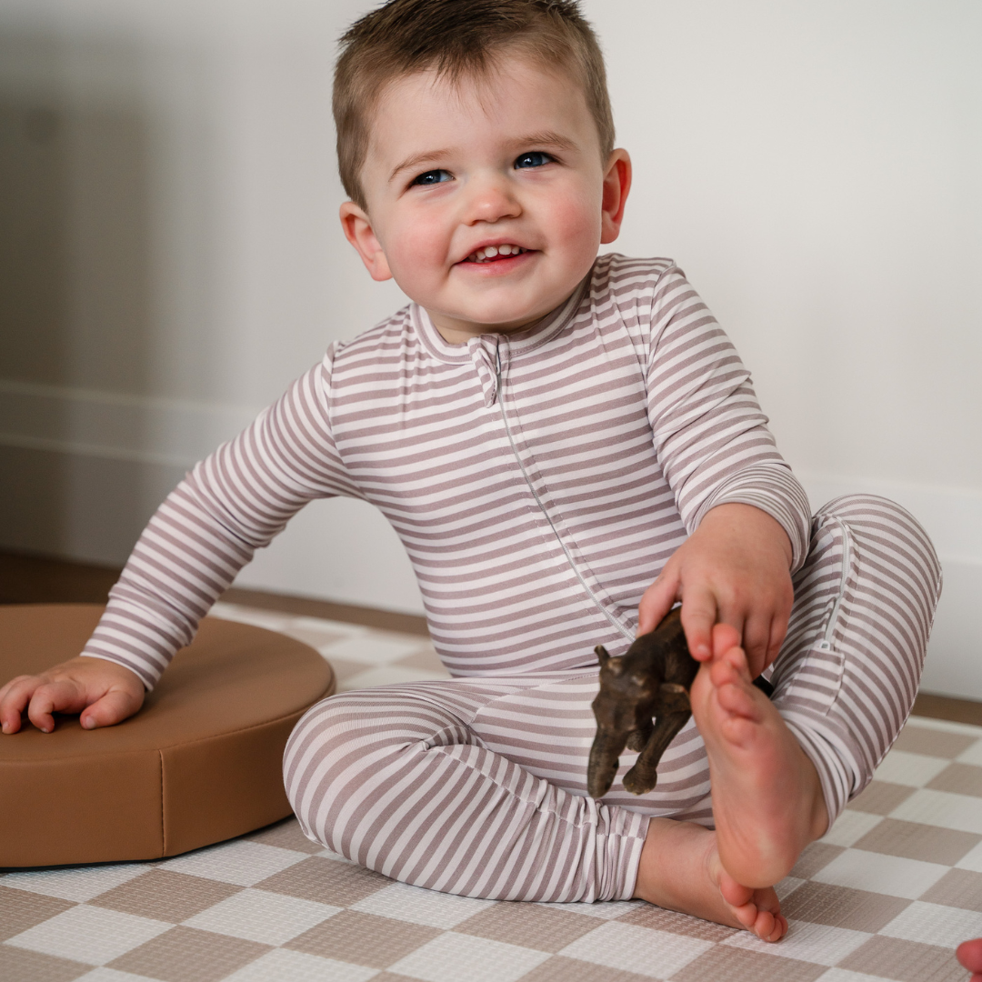 Pip + Phee - Bamboo Footless Sleepers | LE Prints: Dainty-floral / 2T