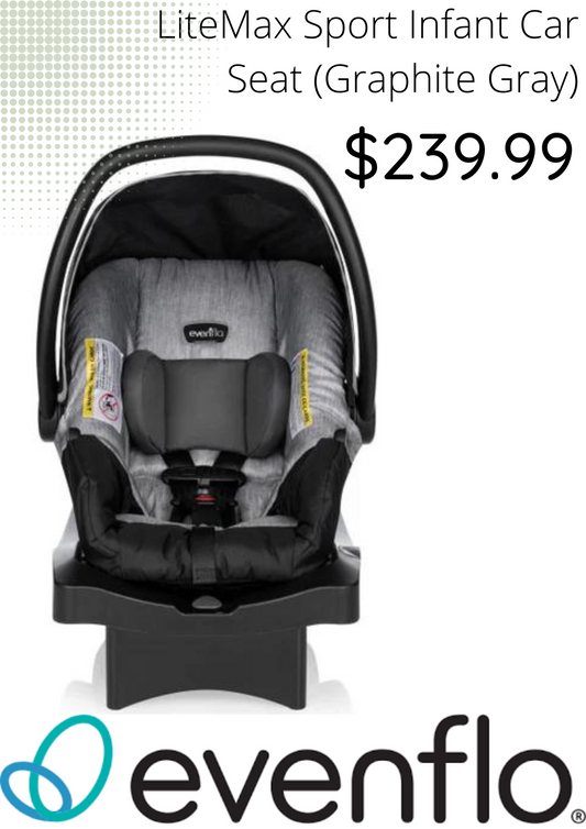 *FLOOR MODEL IN STORE* Evenflo - LiteMax Sport Infant Car Seat (Graphite Gray)