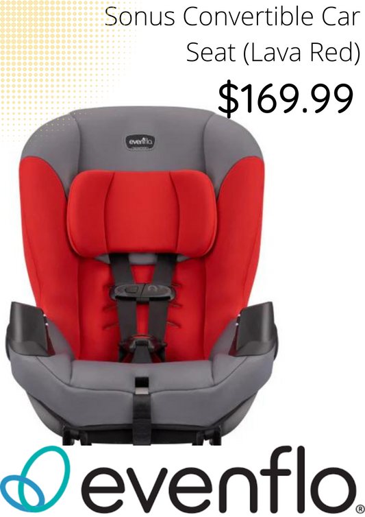 FLOOR MODEL - Evenflo - Sonus Convertible Car Seat (Lava Red)