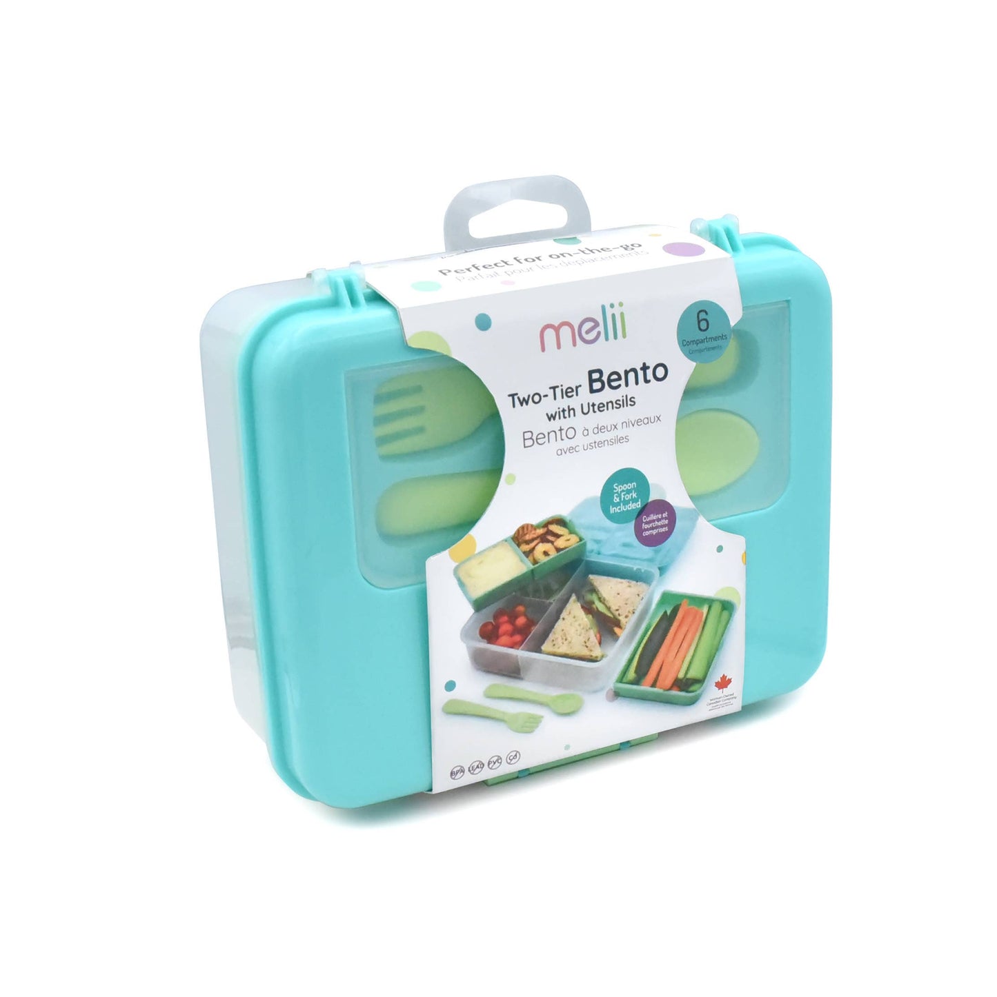 melii - 2 Tier Bento Box: Blue