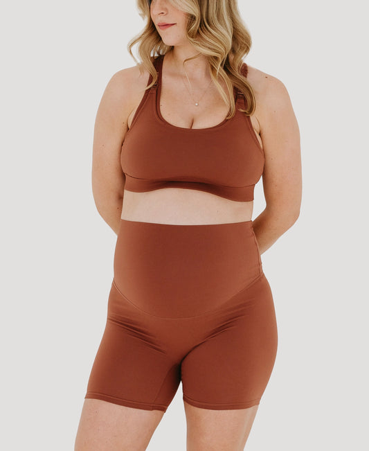 AXK Maternity - Biker Shorts - Brown