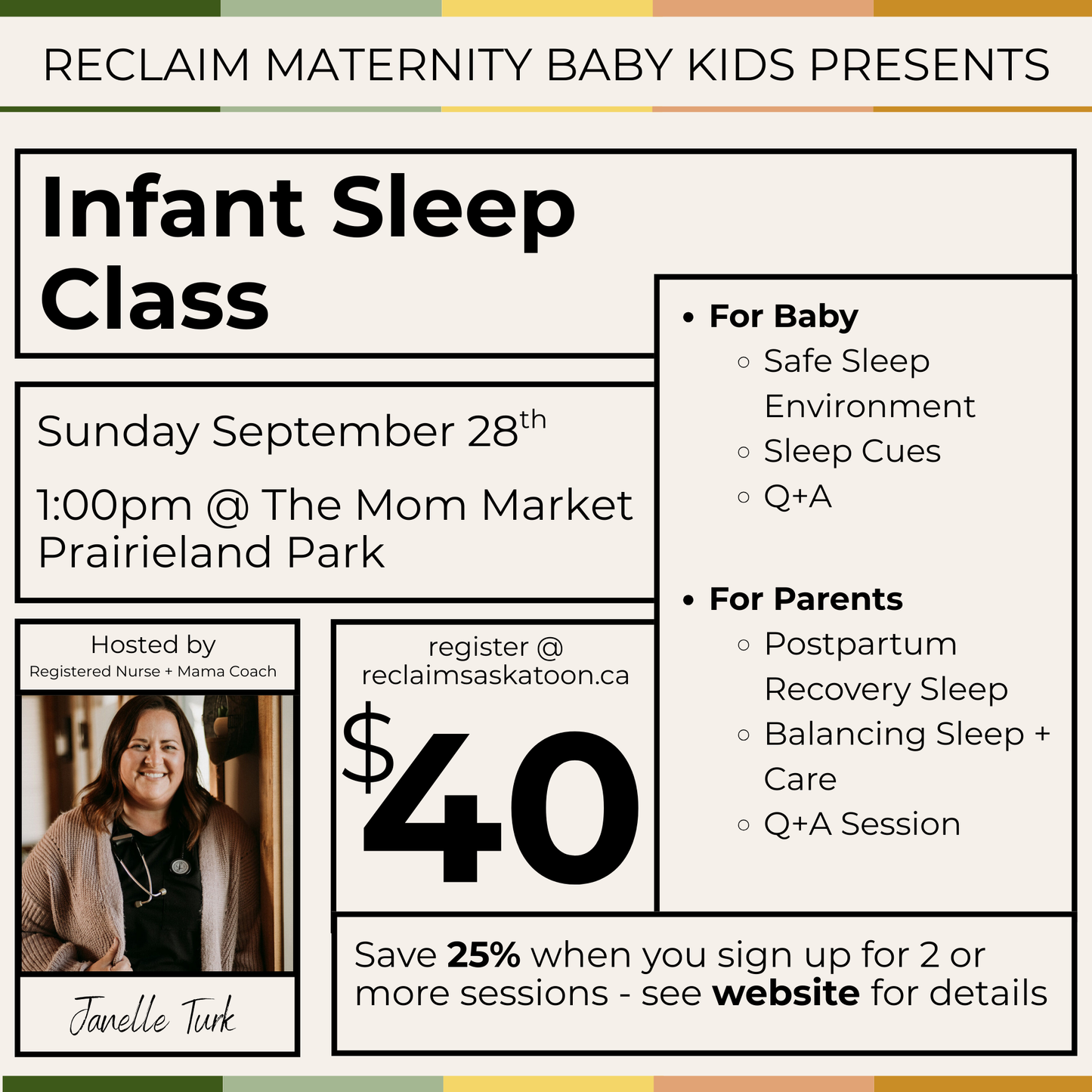 Infant Sleep Class Hosted by Janelle Turk - The Mama Coach