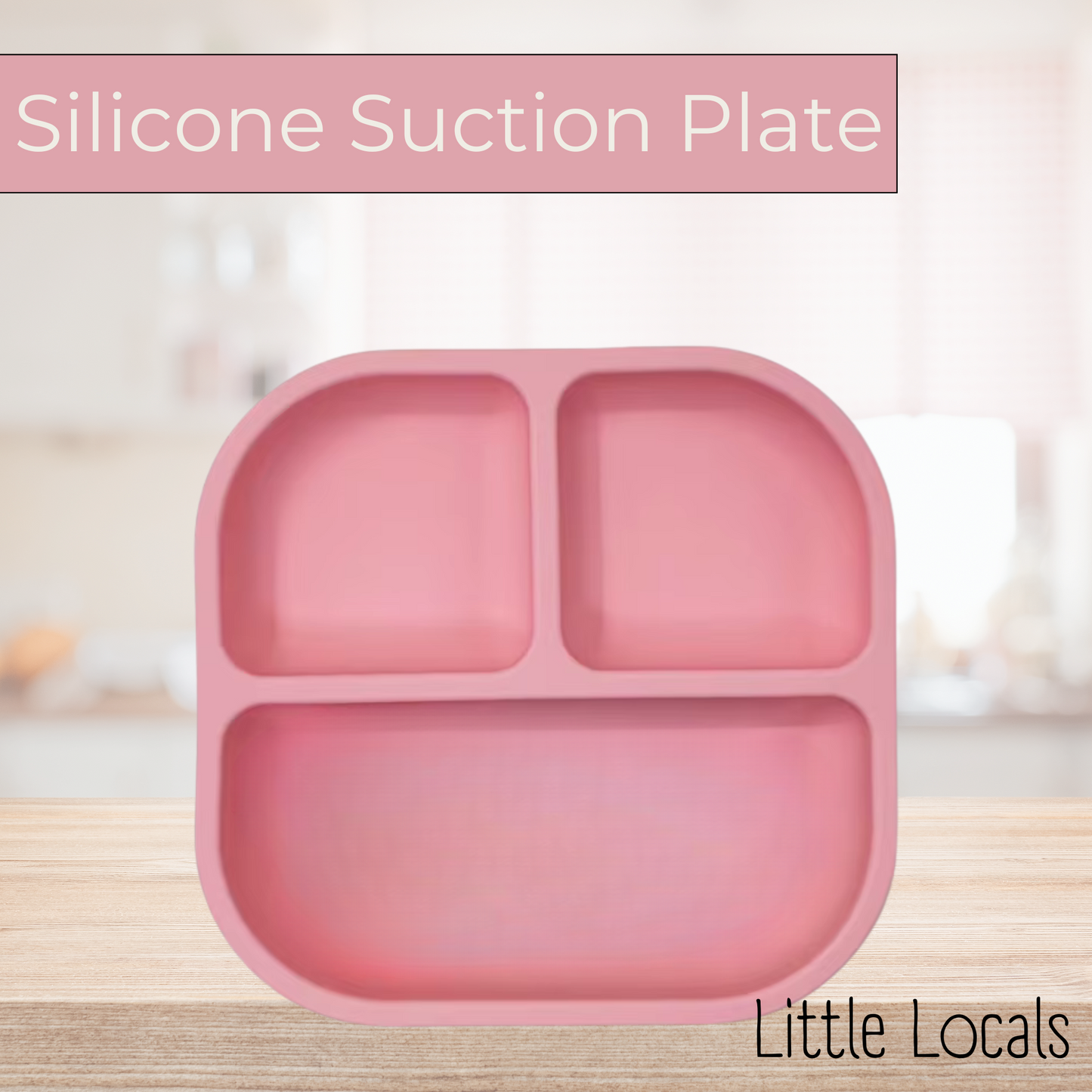 Little Locals Silicone Suction Plate w/Dividers