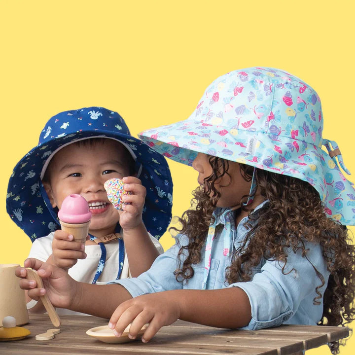 Flap Jack Kids - Sun Hat with Neck Cape - Safari