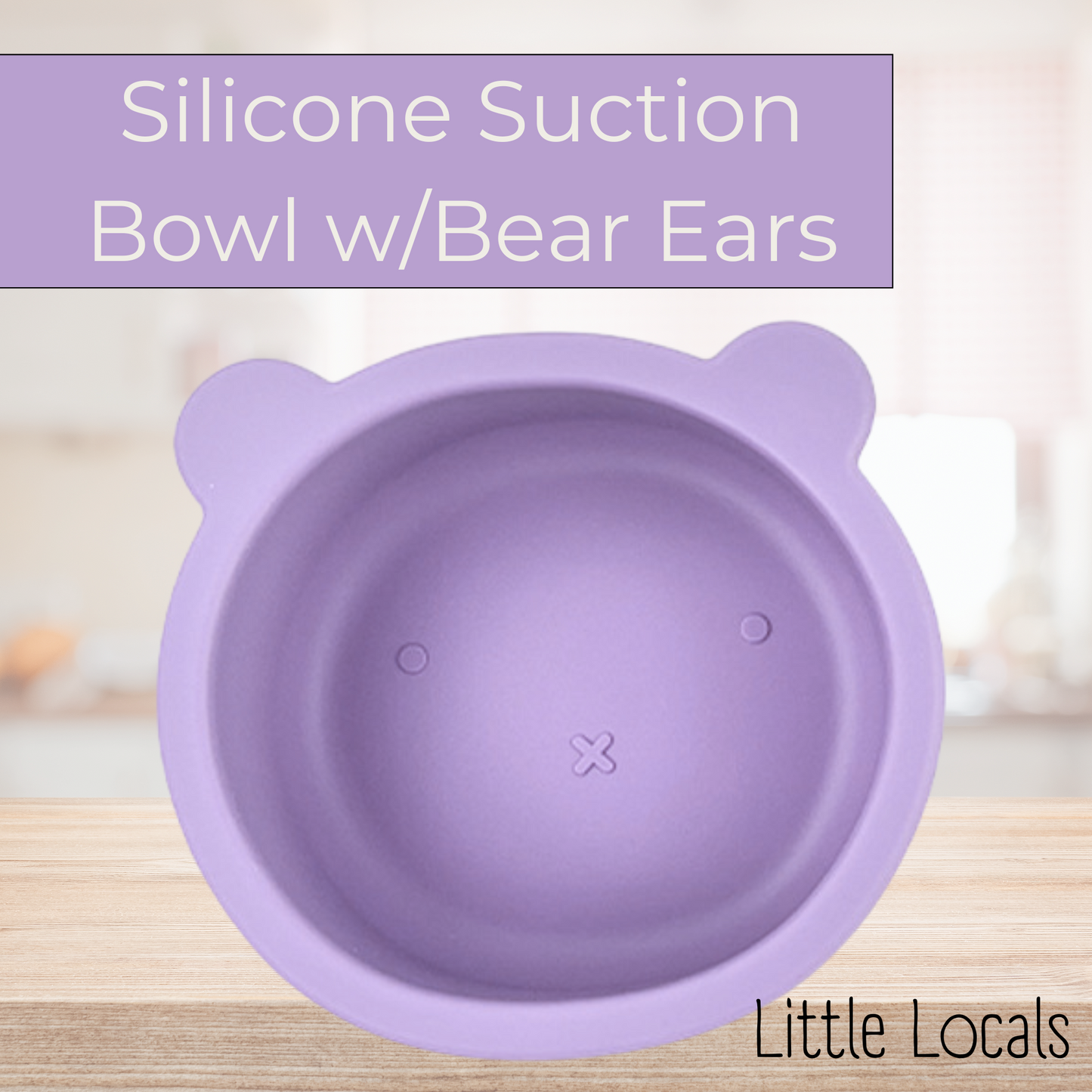 Little Locals Silicone Suction Bowl w/Bear Ears