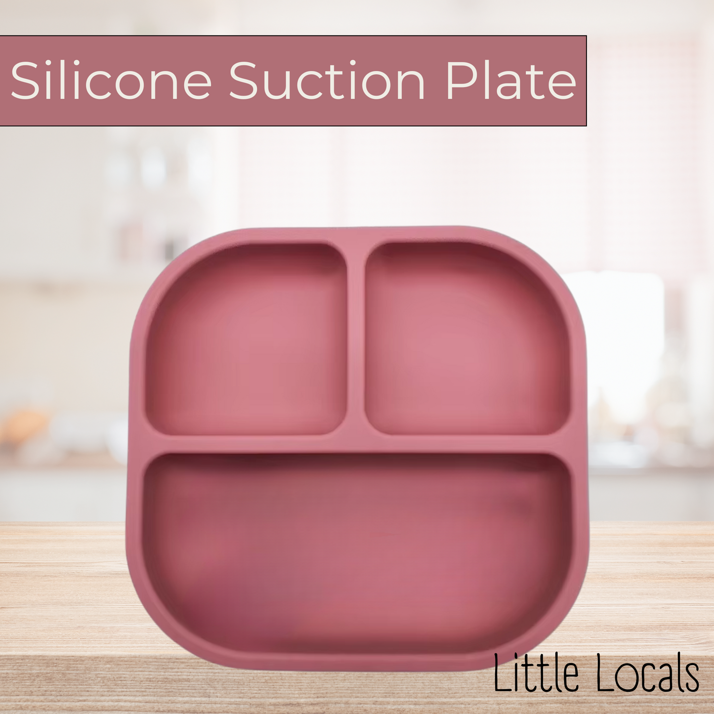Little Locals Silicone Suction Plate w/Dividers