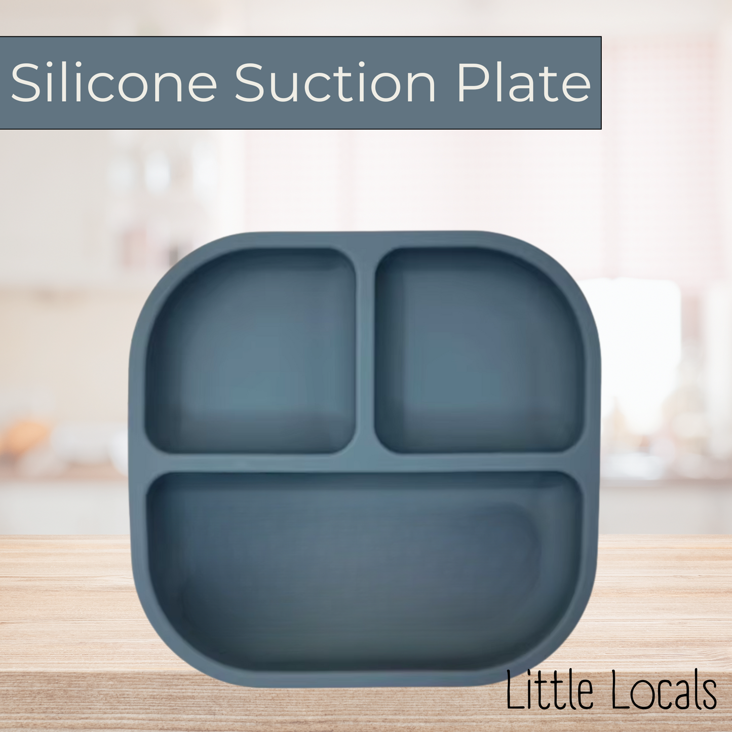Little Locals Silicone Suction Plate w/Dividers