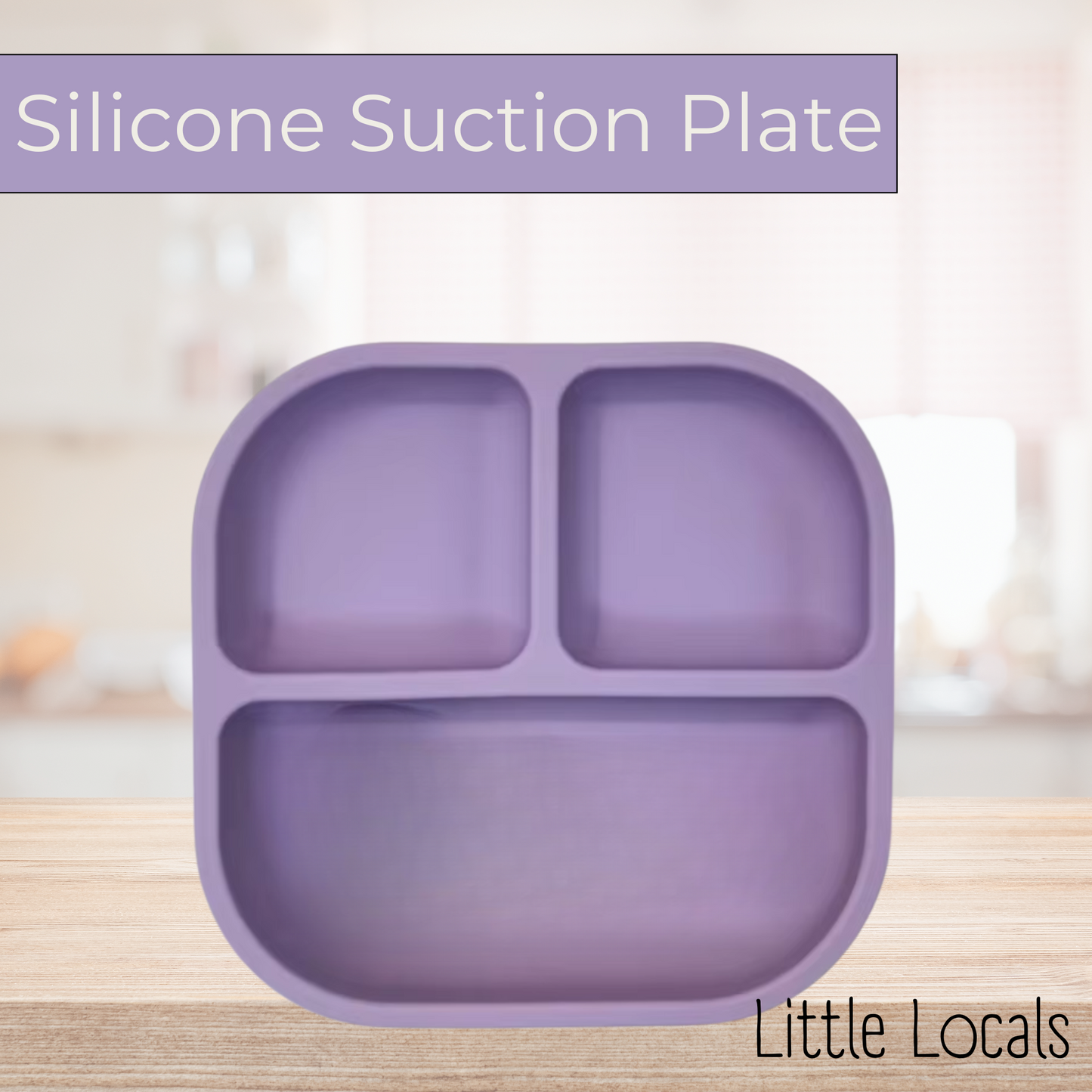 Little Locals Silicone Suction Plate w/Dividers