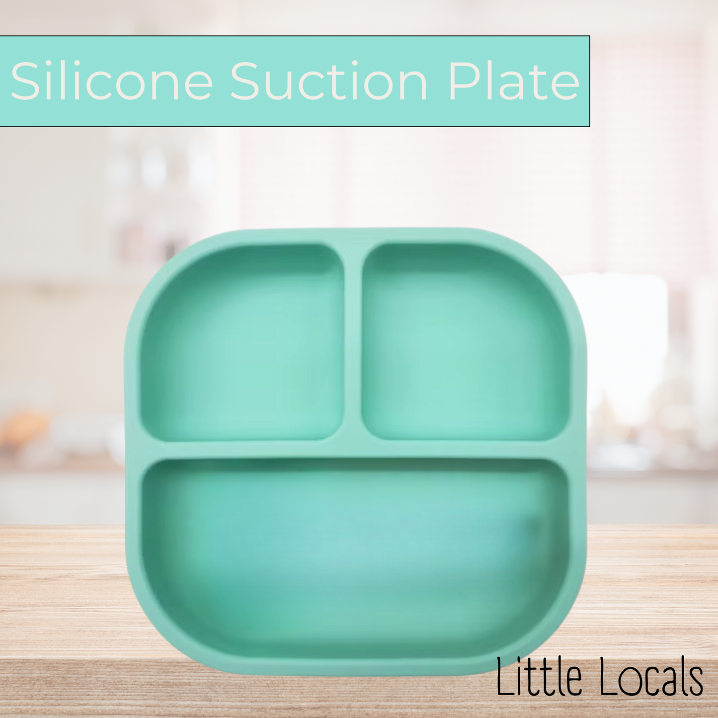 Little Locals Silicone Suction Plate w/Dividers