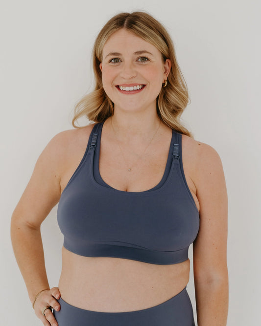 AXK Maternity - Full Support Nursing Bra - Blue