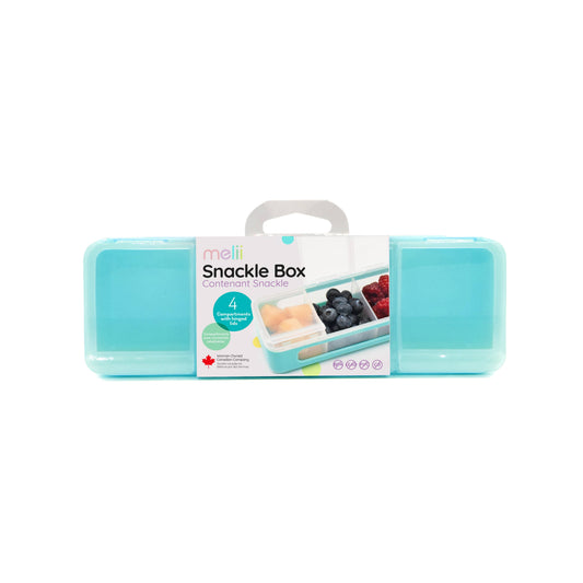 Melii - 4 Compartment Snackle: Blue
