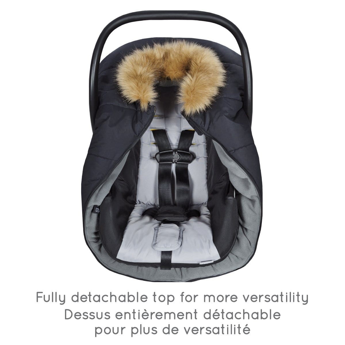 Perlimpinpin - Winter Elastic-Fitted Car Seat Cover - Grey