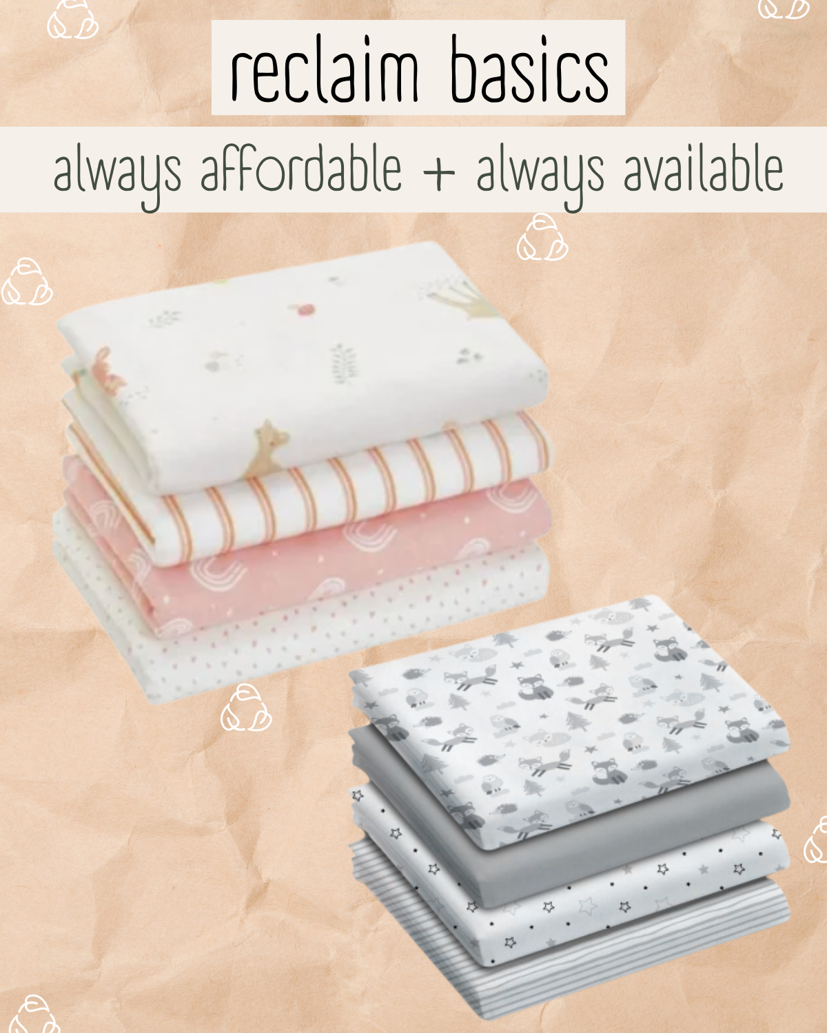 Reclaim Basics: Blankets 5 for $10