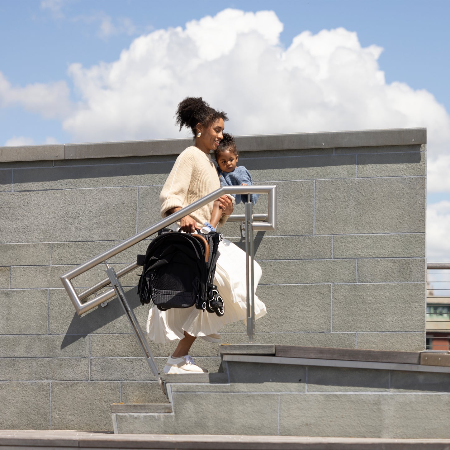 🔥 HOT DEAL🔥 Evenflo - Hummingbird Ultra-Lightweight Carbon Fiber Stroller - Caslon Green