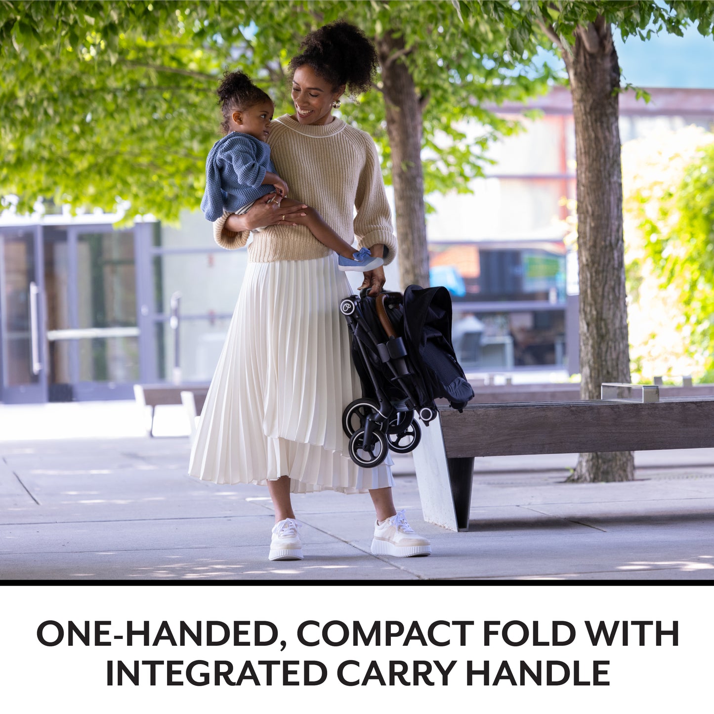 🔥 HOT DEAL🔥 Evenflo - Hummingbird Ultra-Lightweight Carbon Fiber Stroller - Caslon Green