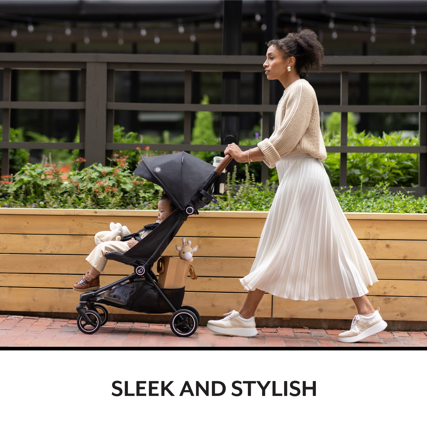 🔥 HOT DEAL🔥 Evenflo - Hummingbird Ultra-Lightweight Carbon Fiber Stroller - Crest Gray