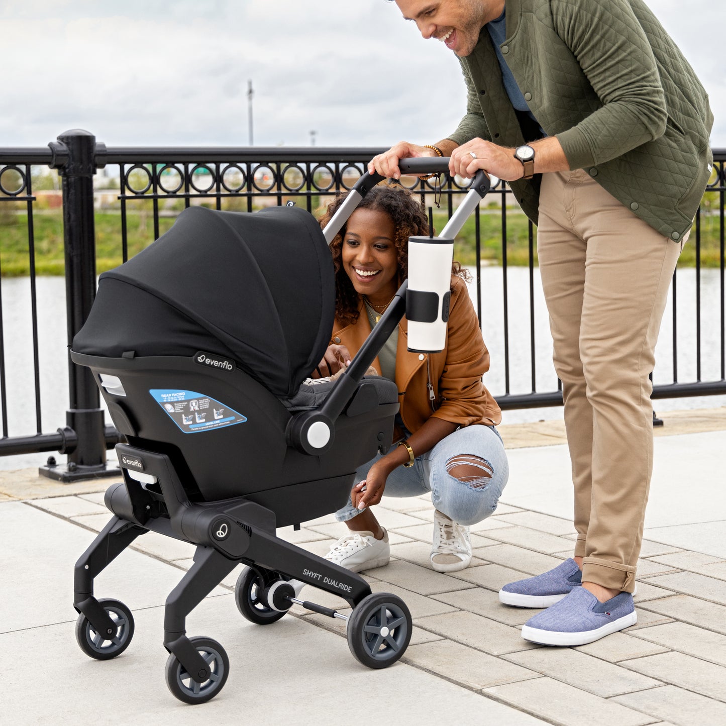 Evenflo - Shyft DualRide Infant Car Seat and Stroller Combo (Beaufort)