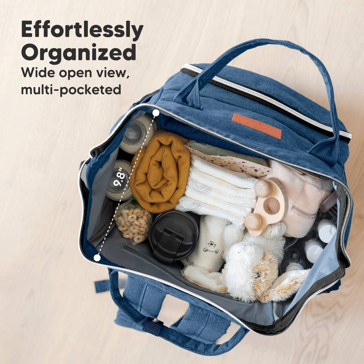 Original Diaper Bag Backpack, Baby Bags with Changing Pad: Navy Blue
