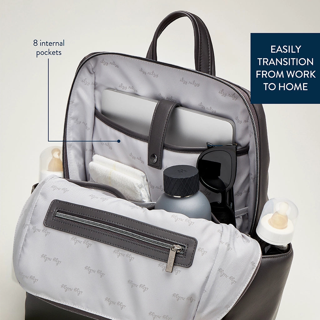 Itzy Ritzy - Eras Backpack Diaper Bag - Storm