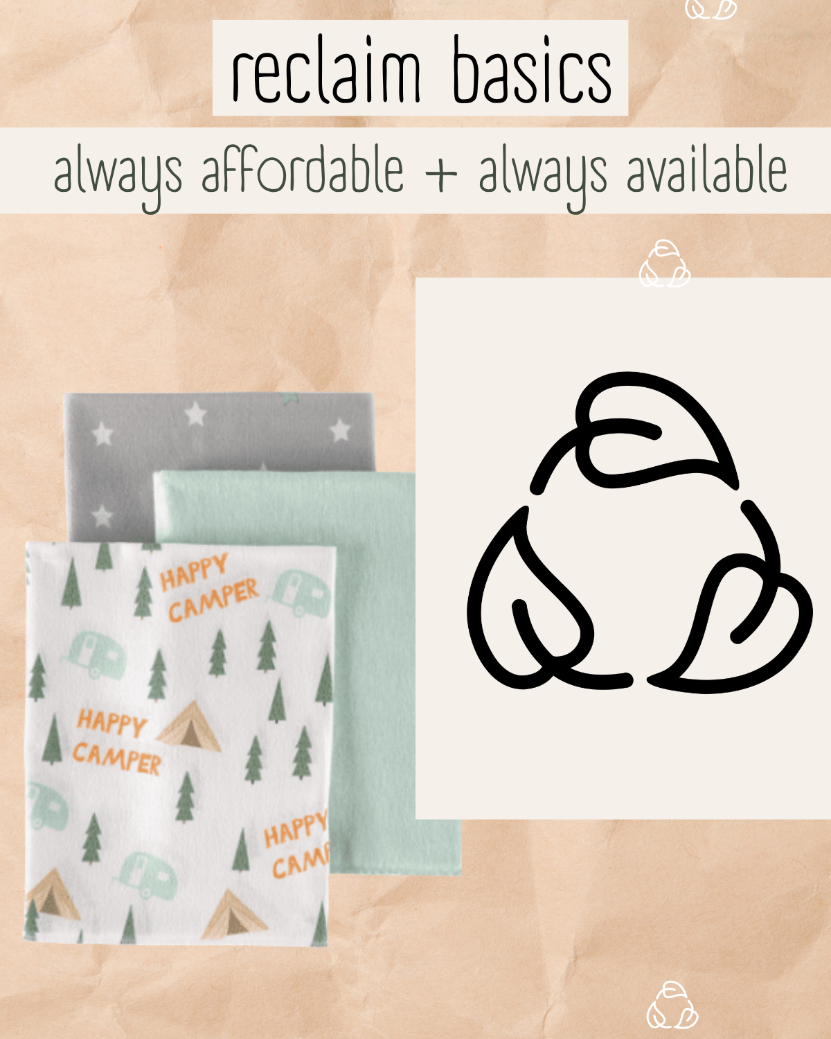 Reclaim Basics: Blankets 5 for $10