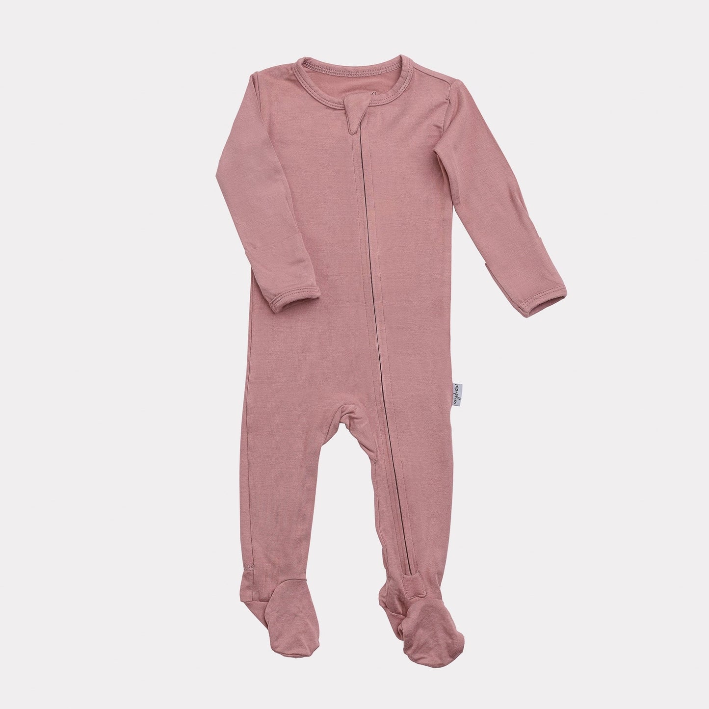 Pip + Phee - Bamboo Footed Sleeper - Petal Pink