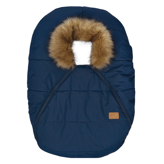 Perlimpinpin - Winter Elastic-Fitted Car Seat Cover - Navy