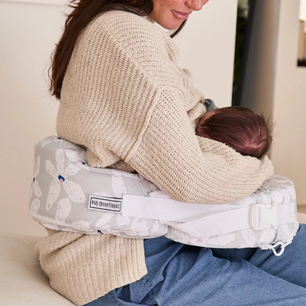 My Brest Friend - Original Nursing Pillow - Platinum Posies