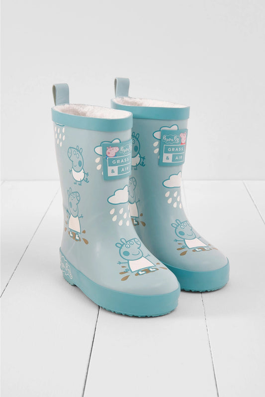 Grass & Air - Colour Changing Rain Boots (Wellies) - Peppa Pig Blue