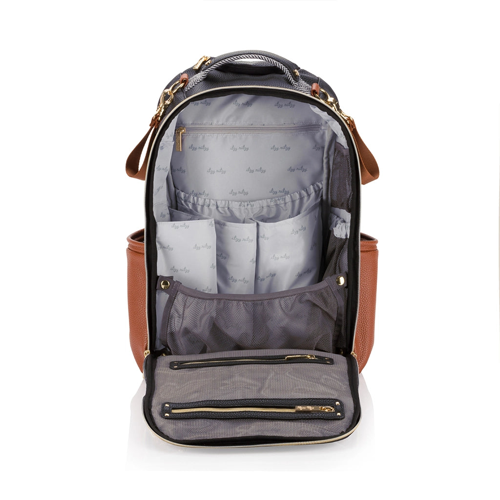 Itzy Ritzy - Coffee + Cream Boss Plus Backpack Diaper Bag