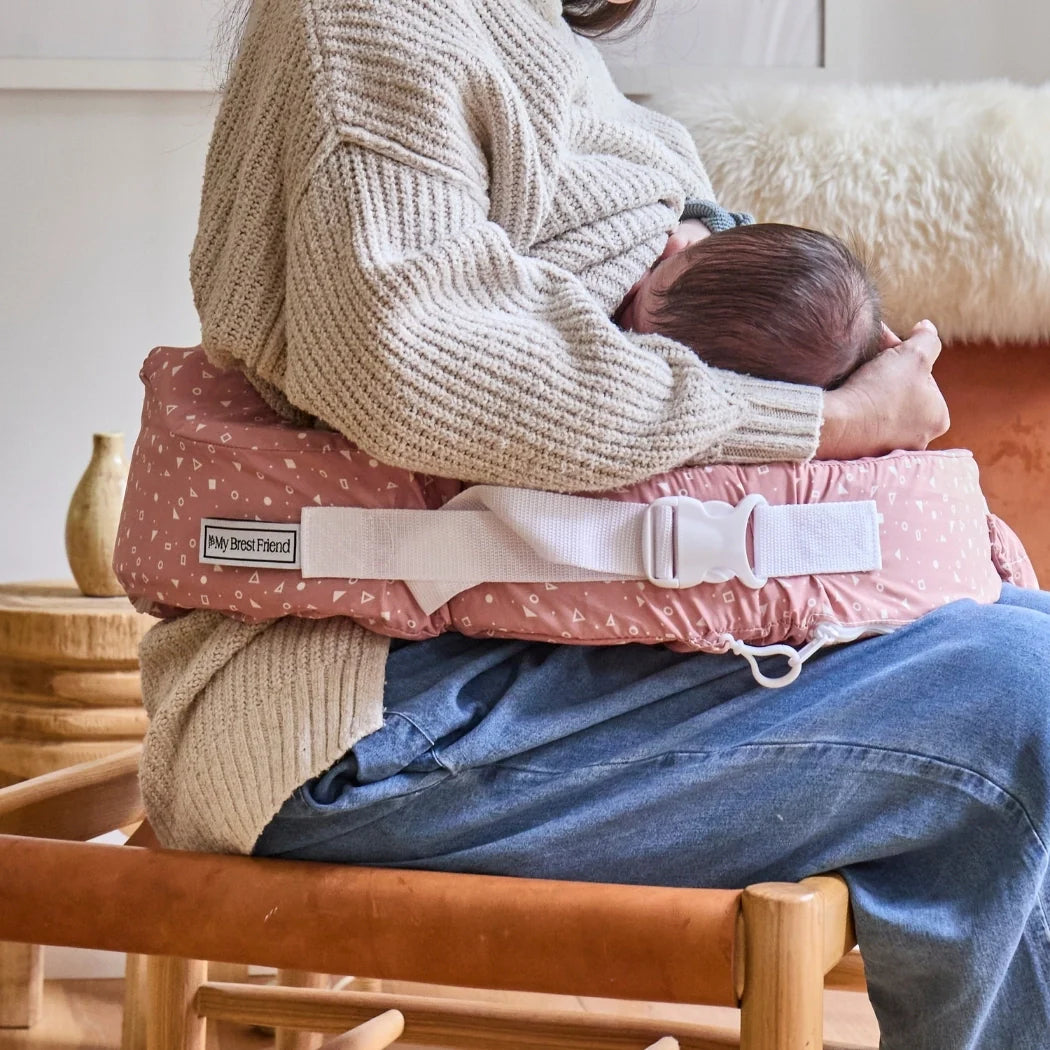 My Brest Friend - Original Nursing Pillow - Dusty Rose Geo