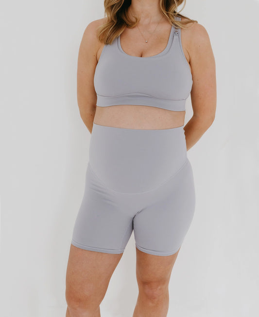 AXK Maternity - Biker Shorts - Light Grey