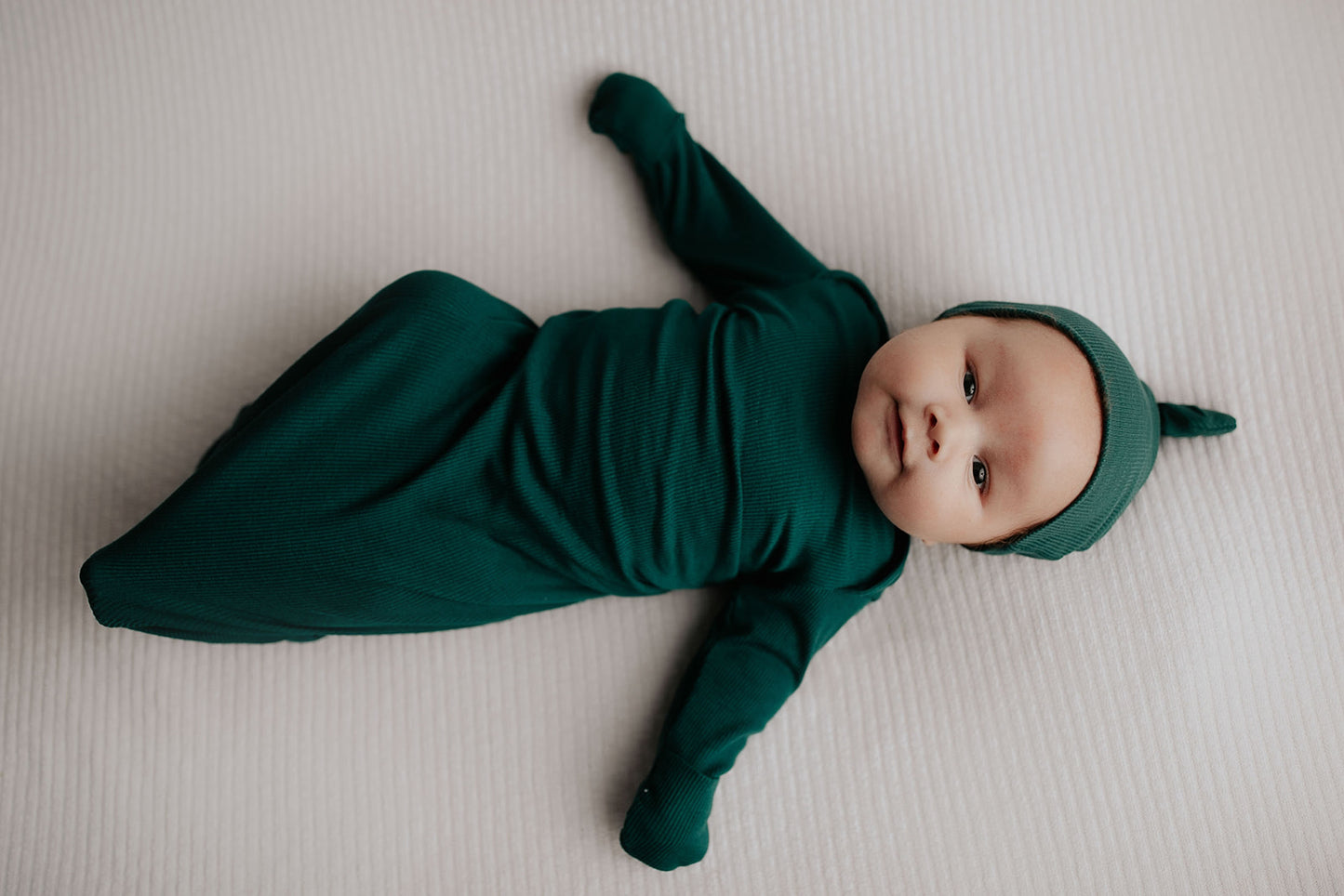 Three Little Tots - Knotted Newborn Gown - Forest