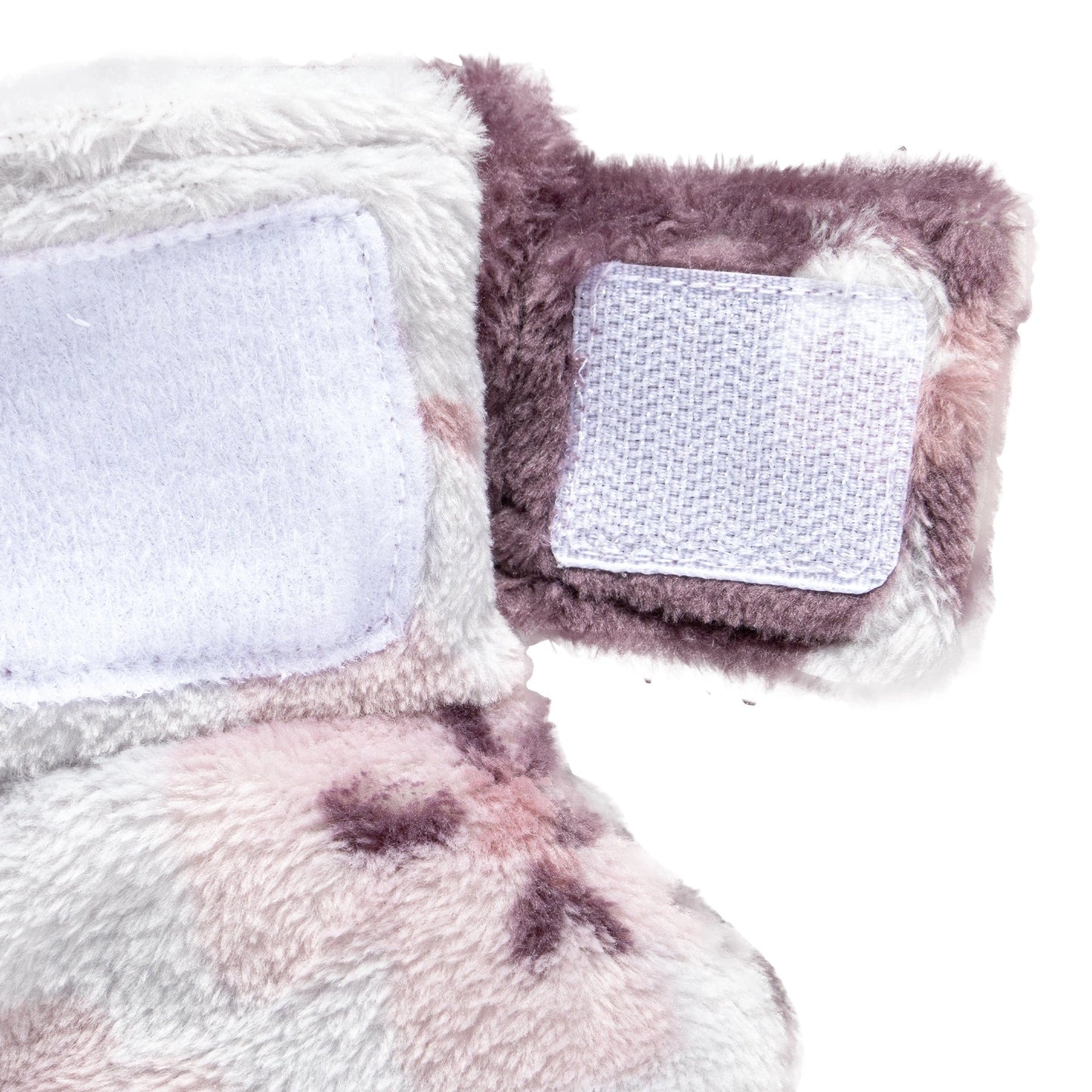 Perlimpinpin - Double Layer Plush Booties - Pansies