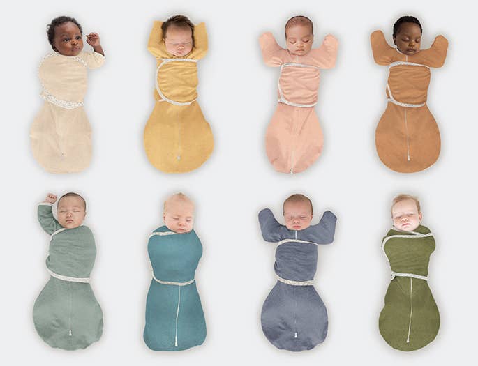 Heathered Green - SwaddleDesigns - Omni Swaddle Sack Newborn 0-3 Mo: Small 0-3 Mo