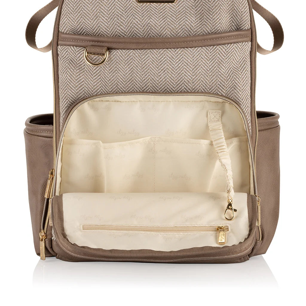 Itzy Ritzy - Vanilla Latte Boss Plus Backpack Diaper Bag